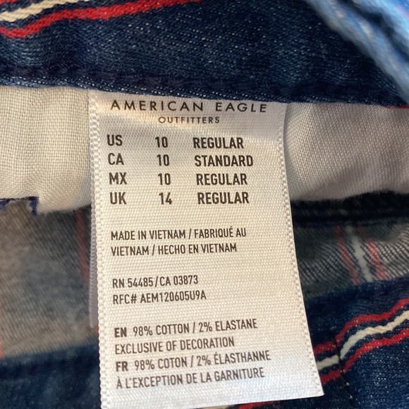 American Eagle Red/White/Blue High Rise Mini Skirt, Women’s size 10 - Picture 6 of 9